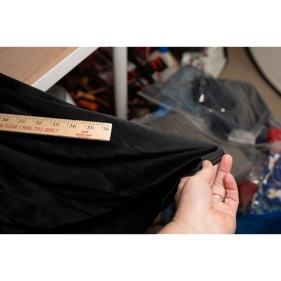 Express S Black cocktail silky dress NEW goth witchy strapless dark Coquette - Picture 8 of 10